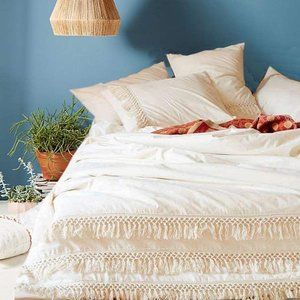 Cotton Tassel Bohemian Queen Duvet
